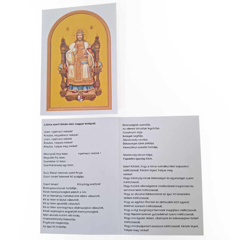 Litánia Szent Istvánhoz – kétoldalas